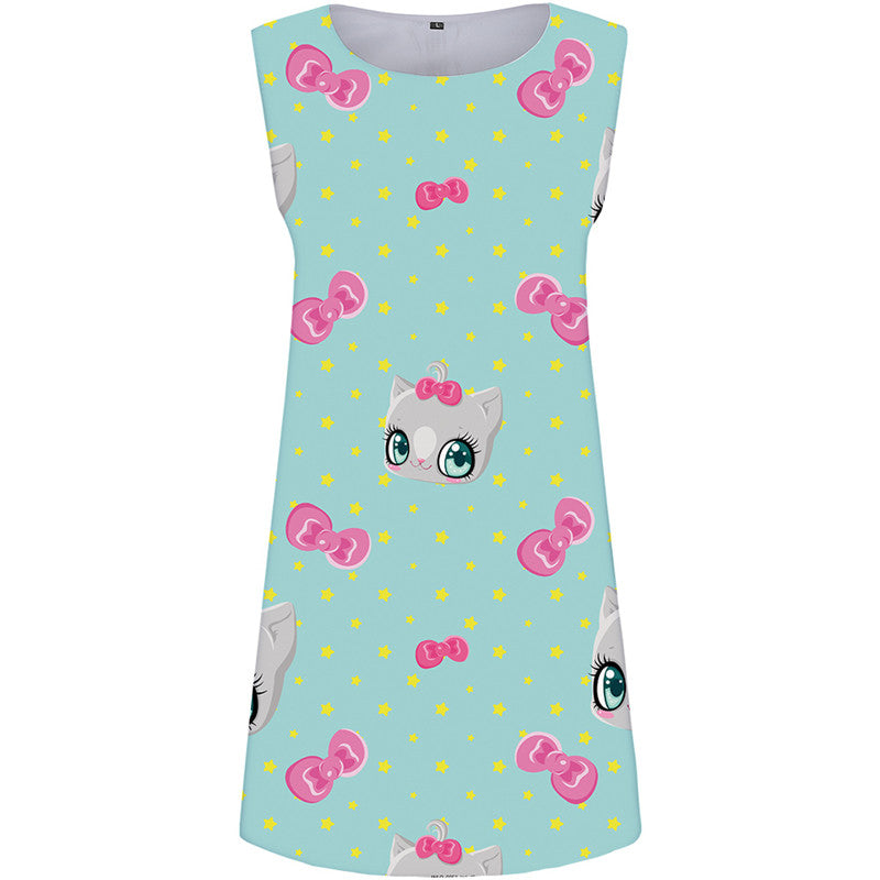 
Cat Dress Women Animal Sexy Cartoon Ladies Dresses Star Party Womens Clothing Elegant
                