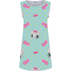 Cat Dress Women Animal Sexy Cartoon Ladies Dresses Star Party Womens Clothing Elegant
