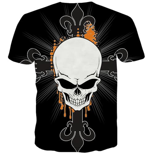 
Skull T-shirt Men Terror Tshirts Cool Hip Hop Tshirts Novelty Halloween T-shirts 3d Graffiti Tshirt Printed Short Sleeve Hip hop - KYKU
                