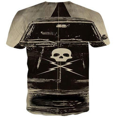 Skull T-shirt Men Military Tshirts Casual Punk Rock T shirts Funny Anime T-shirts Graphic Hip Hop Tshirts Novelty Short Sleeve - KYKU