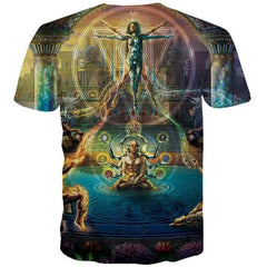 Jesus T-shirt Men Angel T shirts Funny Colorful Tshirts Novelty Funny Tshirts Casual Leisure Tshirts Cool Short Sleeve T shirts - KYKU