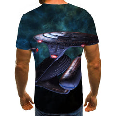 Airship shirt Casual shirt 3D air ship men Cool art costume flying ship