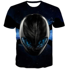 Alien T-shirt Men Metal T shirts Funny Hip Hop Tshirts Cool Black Tshirts Casual Punk Rock Tshirt Anime Short Sleeve Hip hop Men - KYKU