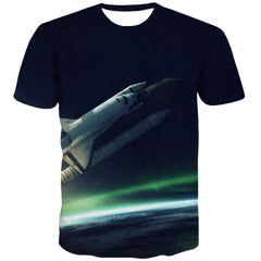 t shirt Airship air ship 3D tshirt men art costume flying ship Casual