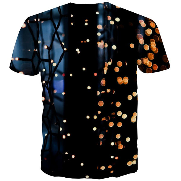 
lanterns on the fence t shirt festival Print clothes Cool Christmas men art costume
                