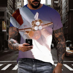 shirt Airship clothing air ship flying ship Casual men art costume