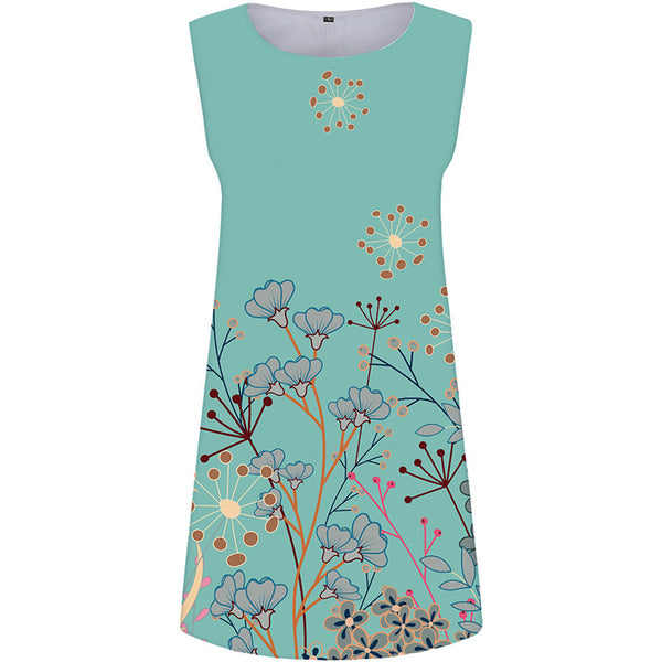 Flower Dress Women Leaf Office Green Korean Style Womens Clothing Elegant