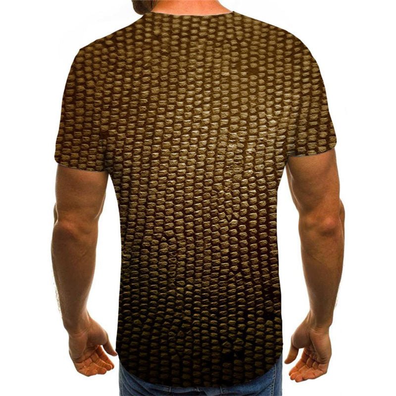 
Dotted metal texture tshirts Casual shirt 3D special texture Casual art costume man different
                
