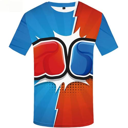 
Boxing T-shirt Men Fighting Tshirt Anime Colorful T-shirts Graphic Harajuku T shirts Funny Short Sleeve Hip hop Men women S-5XL
                