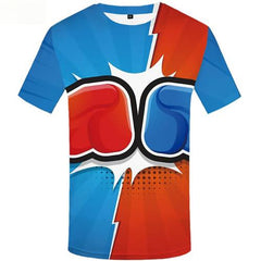 Boxing T-shirt Men Fighting Tshirt Anime Colorful T-shirts Graphic Harajuku T shirts Funny Short Sleeve Hip hop Men women S-5XL