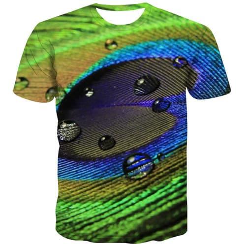 Psychedelic T-shirt Men Water Droplets Tshirt Anime Colorful Tshirts Casual Harajuku Shirt Print Short Sleeve T shirts Men/women - KYKU