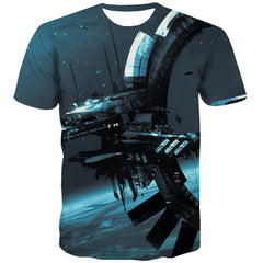 Airship t shirt air ship clothing art costume flying ship Cool men