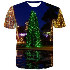 street lighting t shirts 3D tshirt festival art costume men Christmas Cool