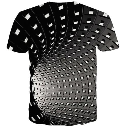 Psychedelic T shirts Men Dizziness Tshirts Novelty Black T-shirts Gra ...