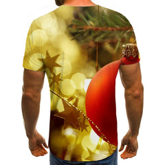 christmas tree lights shirts festival Casual Casual art costume men Christmas