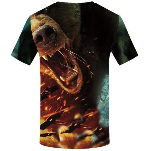 
Bear T-shirt Men Russia Tshirt Anime Animal T shirts Funny War T-shirts 3d Flame T-shirts Graphic Short Sleeve Hip hop Men women - KYKU
                