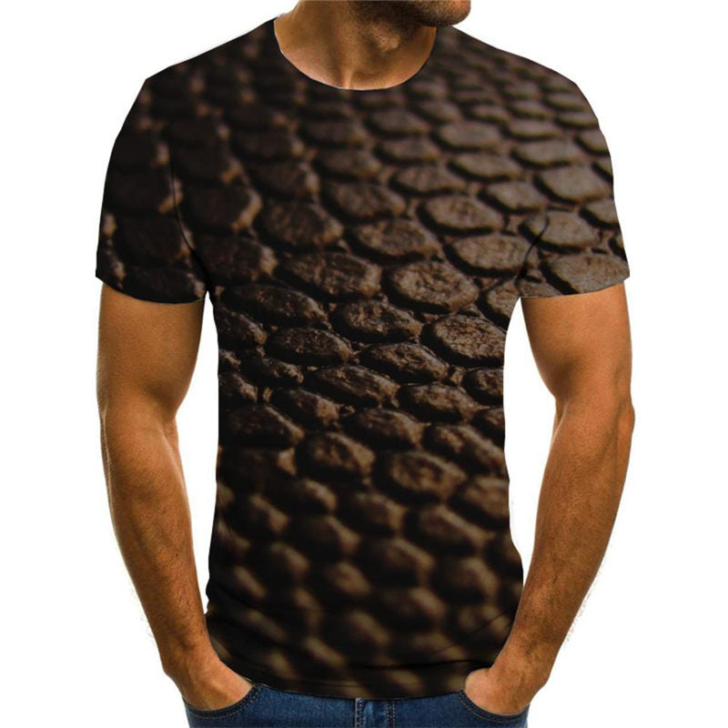 
Irregular metallic texture shirts special texture Cool man Cool art costume different
                