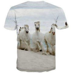 Horse T shirts Men Animal Shirt Print Funny T shirts Funny Harajuku T-shirts 3d Street Tshirts Novelty Short Sleeve Hip hop - KYKU
