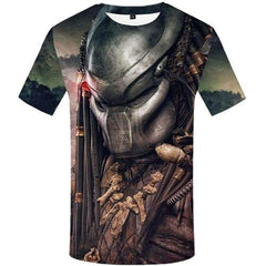Alien T shirts Men Metal Tshirts Casual War T shirts Funny Punk Shirt Print Cosplay Tshirt Printed Short Sleeve Fashion Mens - KYKU