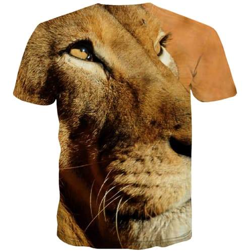 
Lion T-shirt Men Animal Shirt Print Funny Tshirt Printed Street T-shirts 3d Hip Hop Tshirts Novelty Short Sleeve Punk Rock - KYKU
                
