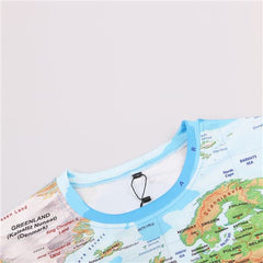 KYKU Brand 3D T Shirt Men World Map T-shirt Funny T Shirts Male 2017 Summer Short Sleeve Anime Tops Tee Fashion Mens Clothing
