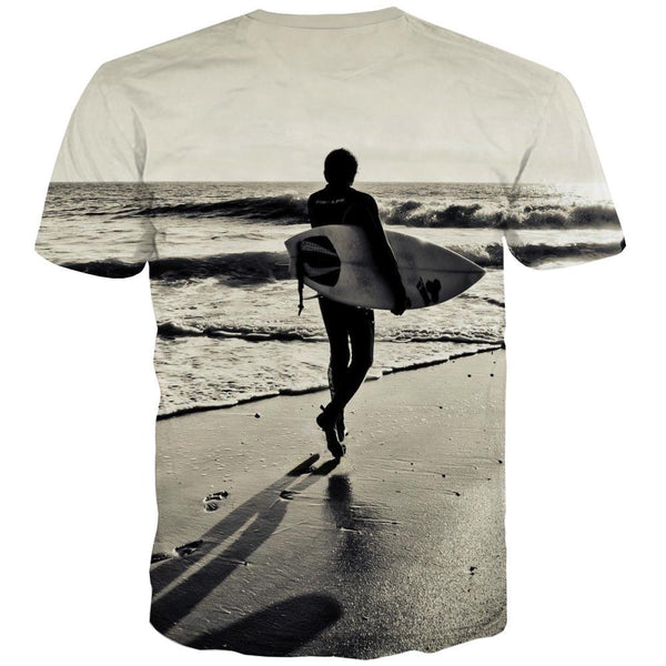 
surf T shirts Men The sea T-shirts 3d sport Tshirts Cool Cool Shirt Print - KYKU
                