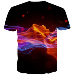 Smoke T shirt Men Abstract T-shirts 3d Psychedelic Funny T shirts Novel Tshirts Casual
