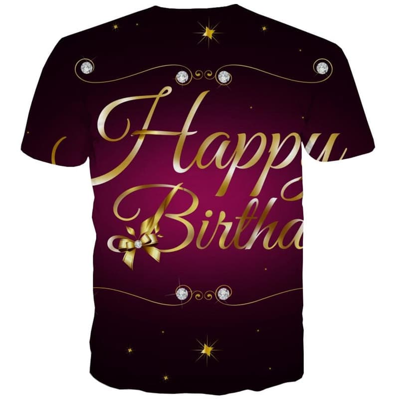 
Happy Birthday T shirt Men Star Funny T shirts Party T-shirts 3d Hip Hop Tshirts Casual
                