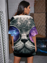 Cat T-shirt Women Animal T-shirts 3d Hip Hop Summer Harajuku Punk Rock Rock Funny T shirts