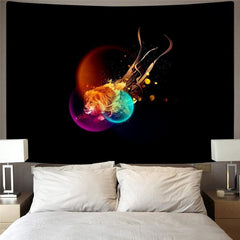 Lion Tapestry Animal Wall Tapestry Anime Tenture Mandala Colorful Tapestries Flame Home Tapestrys