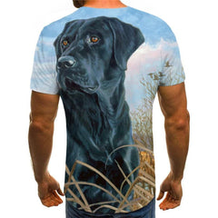Dog T-shirt Men Animal Funny T shirts Landscape T-shirts 3d Harajuku Tshirt Printed