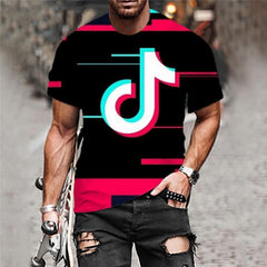 Music T-shirt Men Galaxy Tshirt Printed Party T-shirts 3d Douyin Anime Clothes
