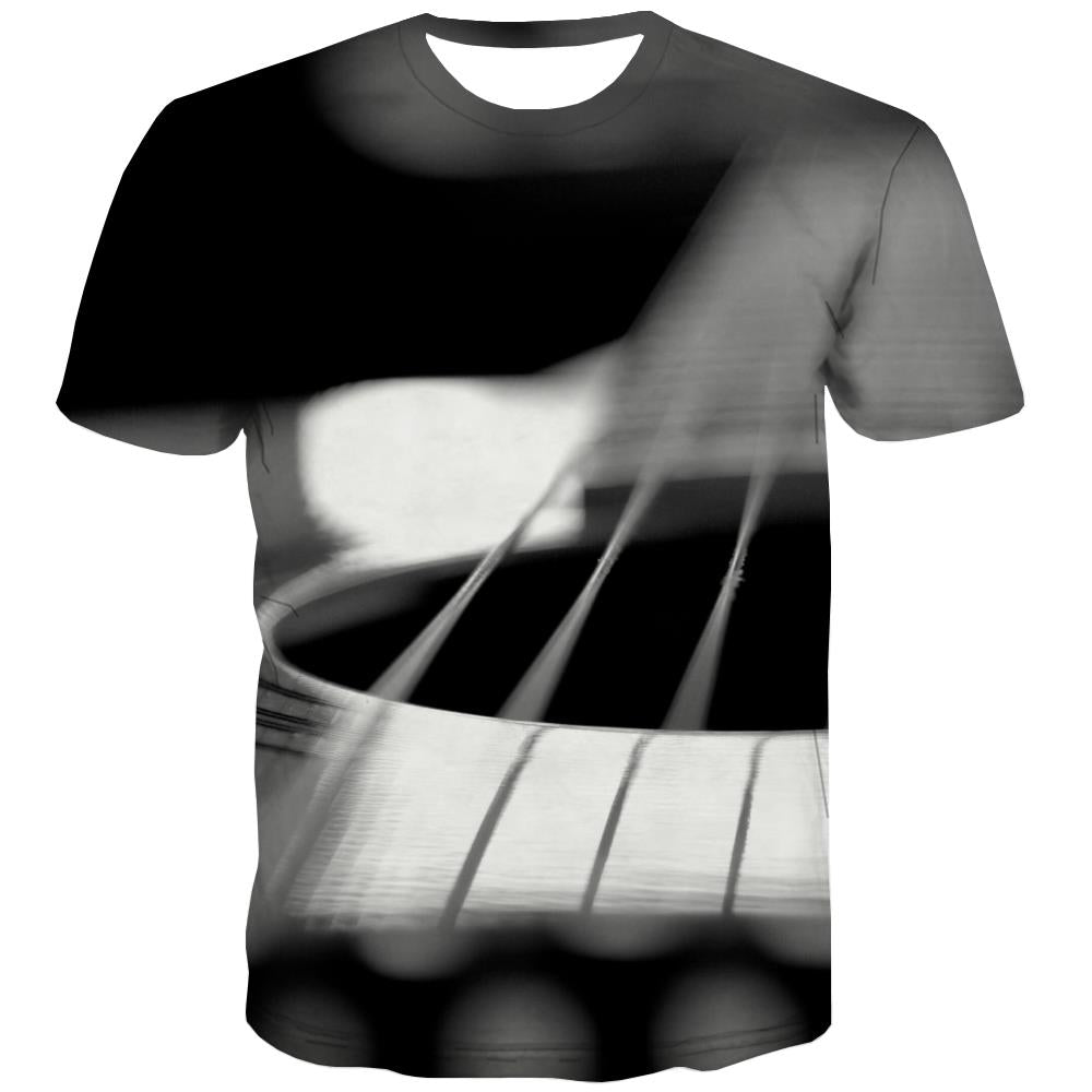 
Guitar T-shirt Men Music T shirts Funny Wooden T-shirts Graphic Metal Tshirts Cool
                
