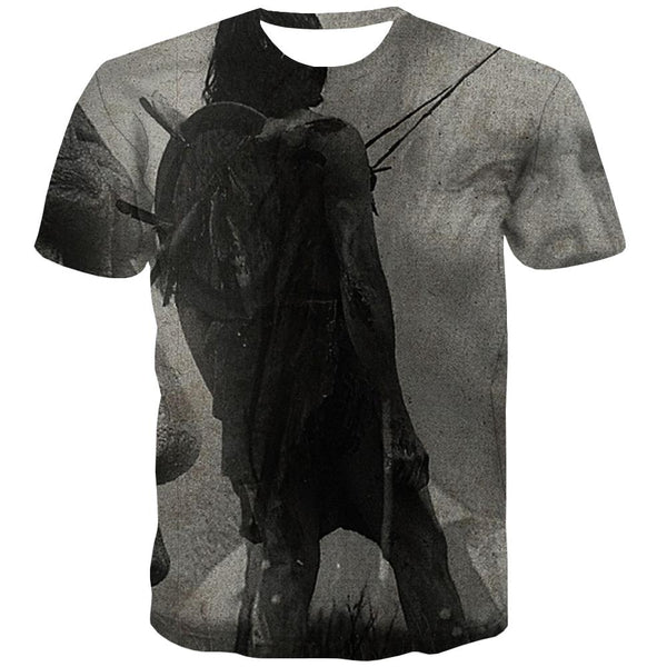 Indians T shirts Men Grassland Tshirt Anime Sunset Tshirt Printed War Tshirts Cool
