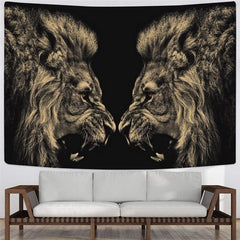 Lion Tapestry Animal Tapestries Anime Home Tapestrys Ferocious Tenture Mandala Hip Hop Wall Tapestry