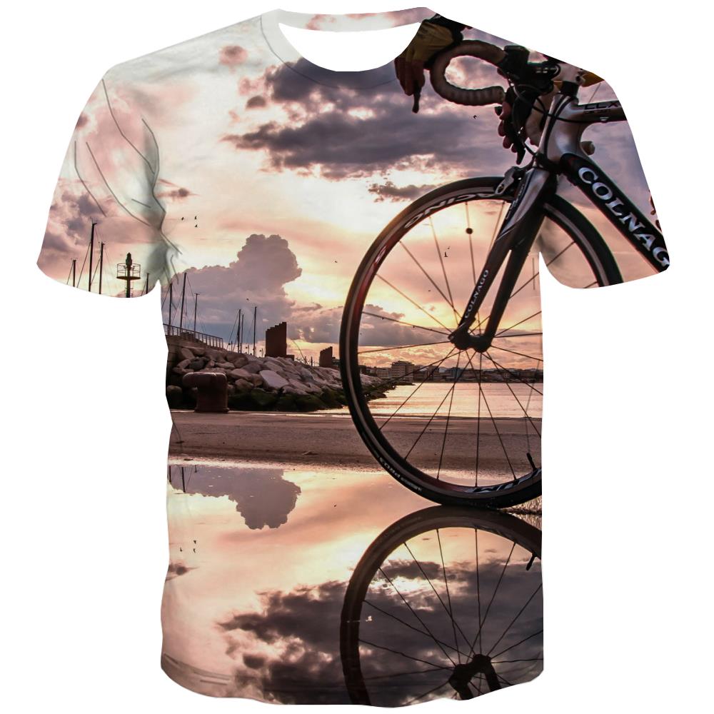 
Bicycle T shirts Men Metal Tshirts Casual City T-shirts 3d Psychedelic Tshirt Printed
                