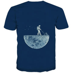 Astronaut T-shirt Men Cherish Tshirts Casual Novel Anime Clothes Space Tshirt Printed