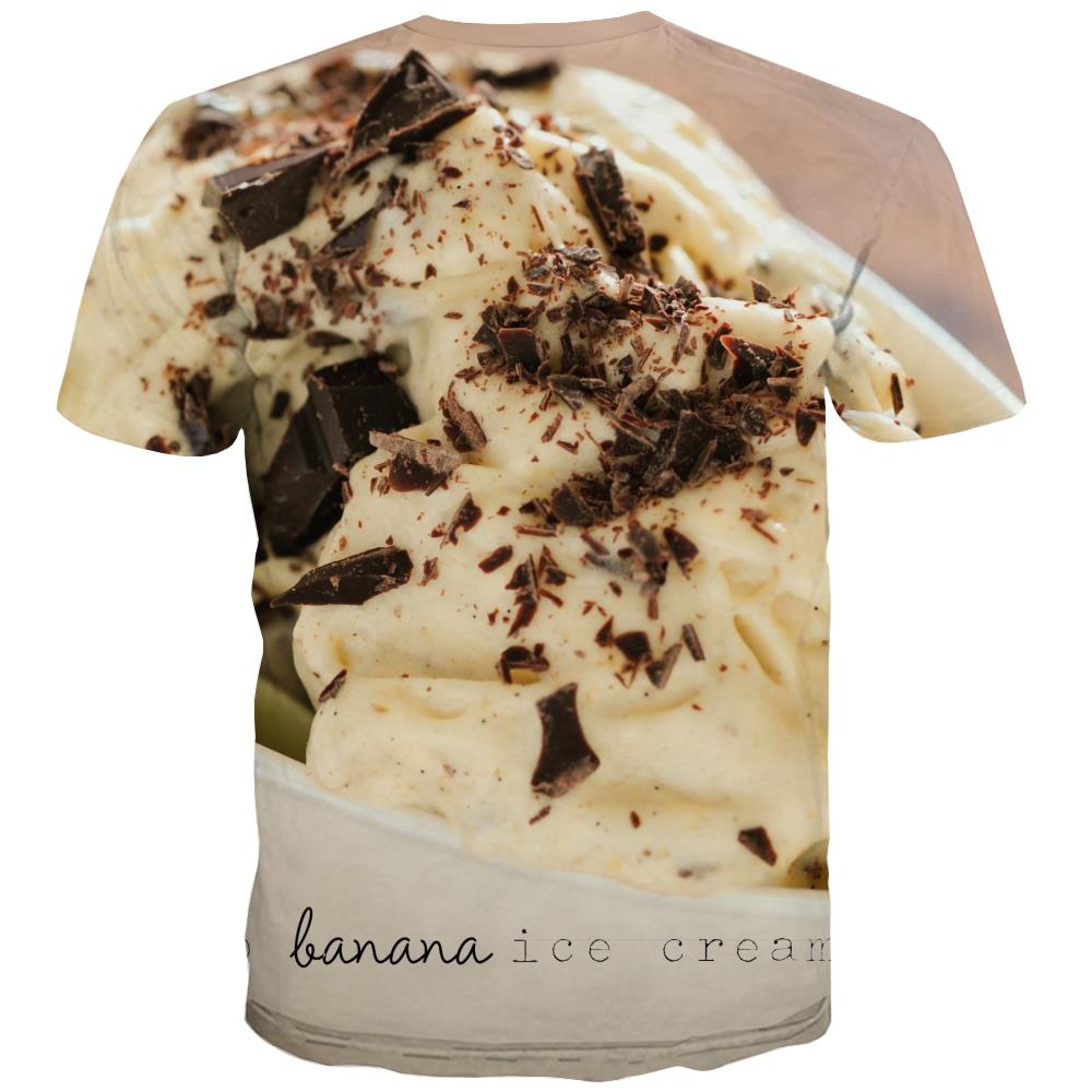 
Sweet T-shirt Men Gourmet Tshirts Casual Icecream Tshirt Printed Colourful Tshirt Anime
                