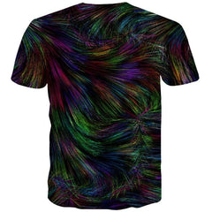 Abstract T-shirt Men Psychedelic Tshirts Casual Colorful Tshirt Printed Art Tshirts Cool - KYKU