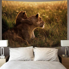 Lion Tapestry Animal Rug Wall Anime Tenture Mandala Lovely Home Tapestrys Street Tapestries