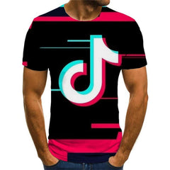 Music T-shirt Men Galaxy Tshirt Printed Party T-shirts 3d Douyin Anime Clothes