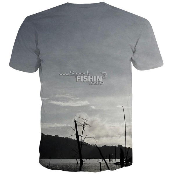 
fishing T shirts Men fish Tshirt Anime Short Sleeve T shirts Tops Streetwear - KYKU
                