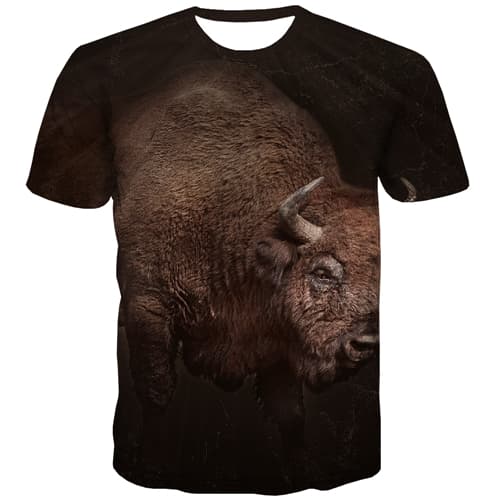 
Cattle T-shirt Men Animal Tshirts Casual Black Shirt Print Harajuku T-shirts Graphic - KYKU
                