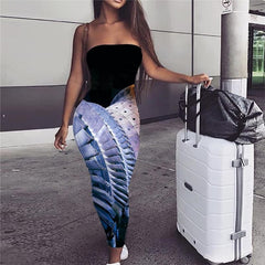 Metal Dress Women Engine Party Gear 3d Print Technology sleeveless Harajuku Sundress