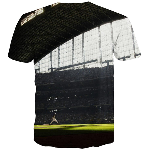 
Baseball T-shirt Men Stadium T-shirts 3d Game Shirt Print White T shirts Funny
                