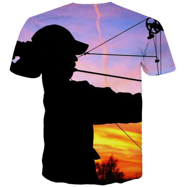 
Hunting T-shirt Men Jungle Tshirt Anime Deer Tshirt Printed Shooter Tshirts Novelty Camouflage Shirt Print
                