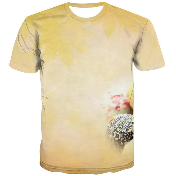 Sweet T-shirt Men Gourmet Tshirt Anime Icecream T-shirts 3d Colourful Shirt Print
