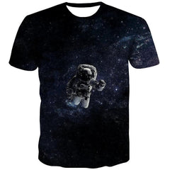 Astronaut T shirt Men Galaxy Funny T shirts Space Tshirts Casual Universe Anime Clothes