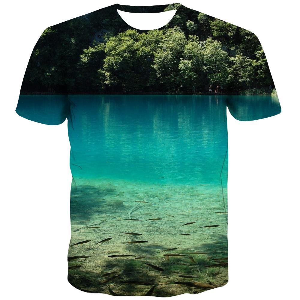
fishing T-shirt Men fish T shirts Funny lake Tshirts Casual Short Sleeve - KYKU
                