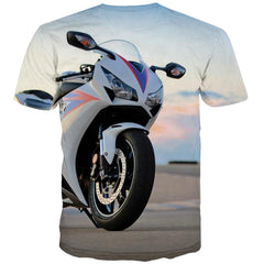 Bicycle T shirts Men Metal Shirt Print City Tshirts Casual Psychedelic T shirts Funny